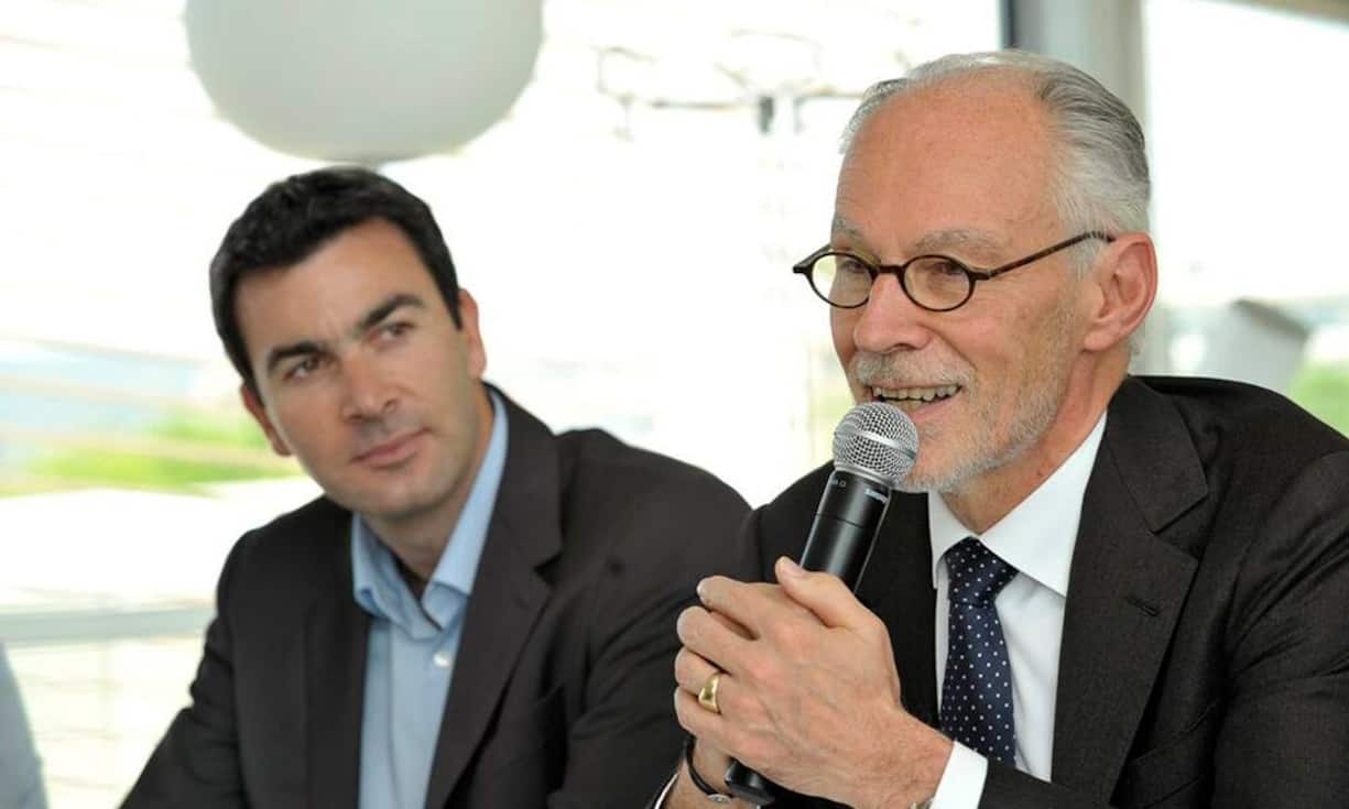 Bei der Partnerwahl kam indes auch Alexis Lombard nicht zum Zuge, Sohn des 2014 ausgeschiedenen Partners Thierry Lombard (im Bild rechts). Beide haben nun mit Lombard Odier gebrochen und beim Wettbewerber Landolt & Cie angeheuert.Bilder: Keystone/Martina Huber/ Regeringskansliet