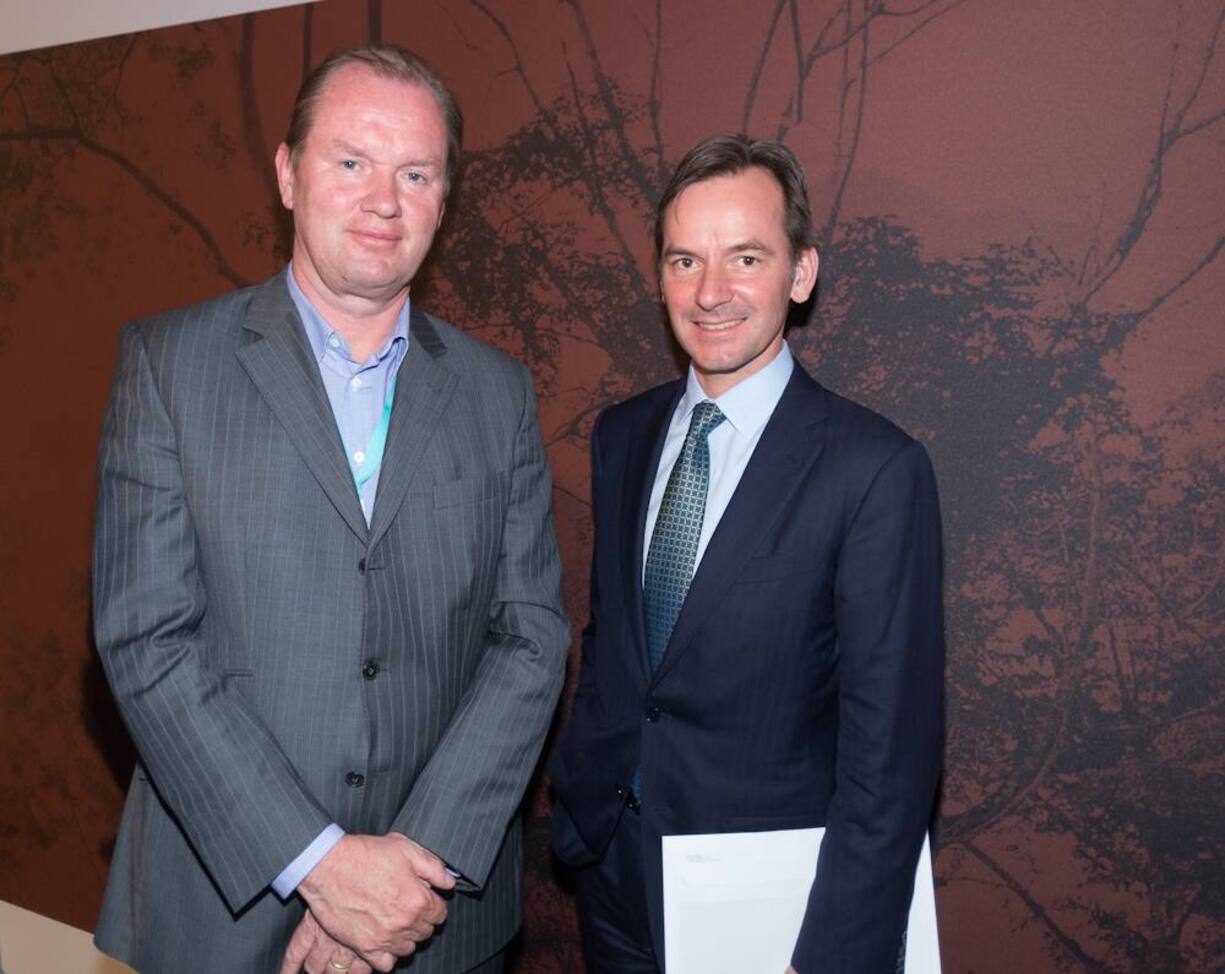 Juergen B. Steinemann, CEO Barry Callebaut AG; Andreas Jacobs, Chairman Barry Callebaut AG