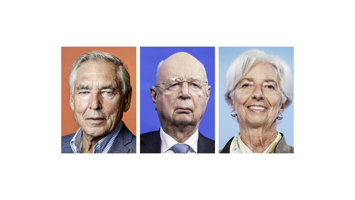 Peter Brabeck, Klaus Schwab, Christine Lagarde (v.l.).