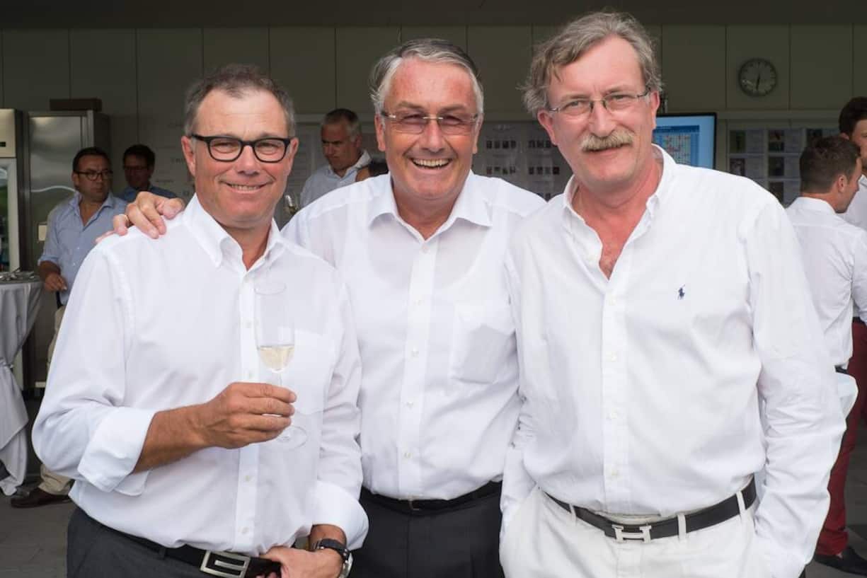 Martin Ruckstuhl, Inhaber & CEO Ruckstuhl Garagen; Michel Burckhardt, Gründer und Präsident ZurichOpen; Robert Ober, Präsident Golf Club Breitenloo