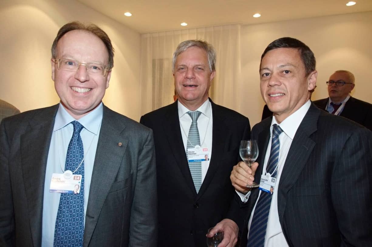 André Kudelski, CEO, Kudelski Group; Olivier Steimer, VRP, Banque Cantonale Vaudoise; Alexandre Zeller, President, SIX Group