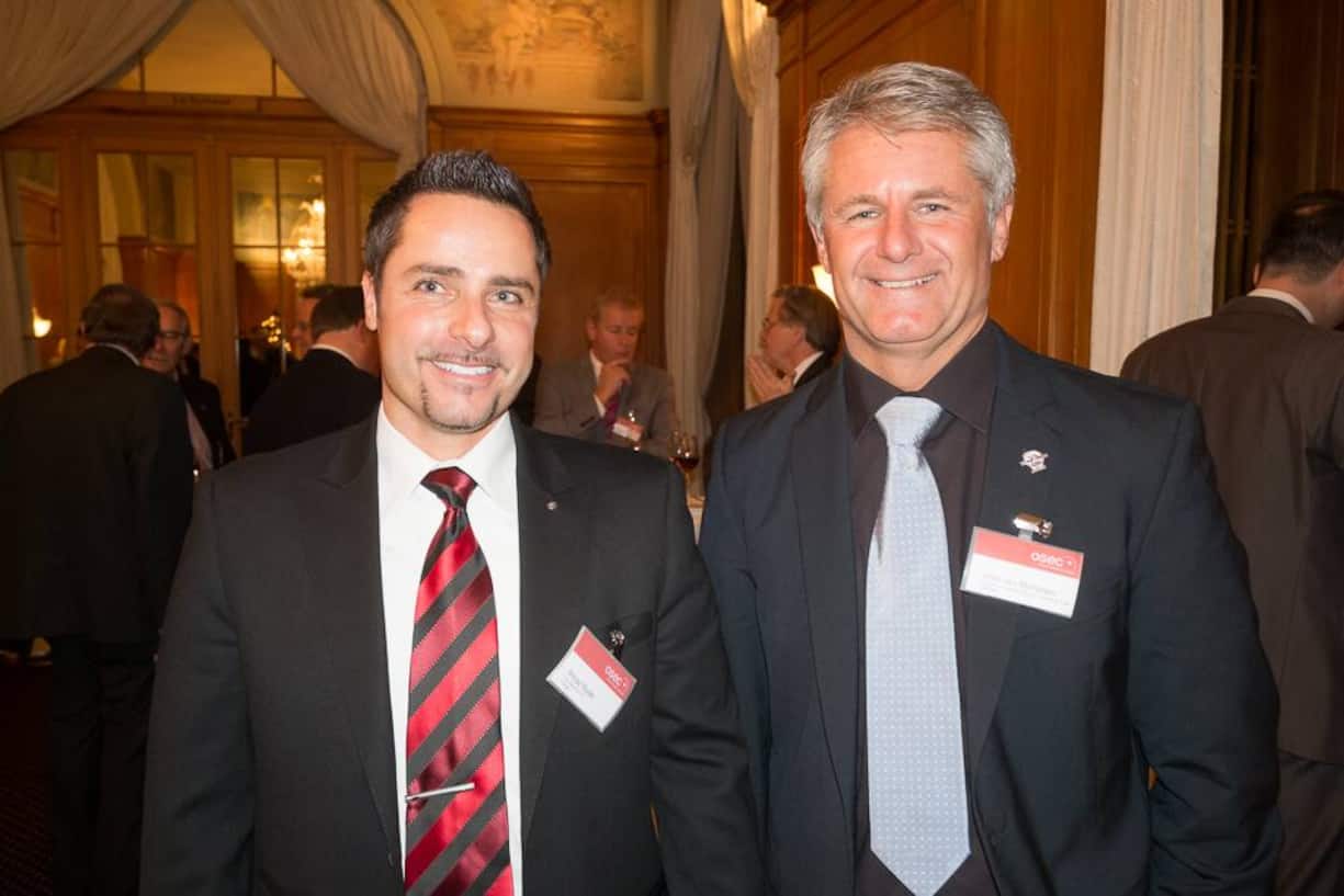 Philipp Studer, Trisa Electronics AG; Walo von Mühlenen, Verband zur Absatzförderung von Schweizer Käse