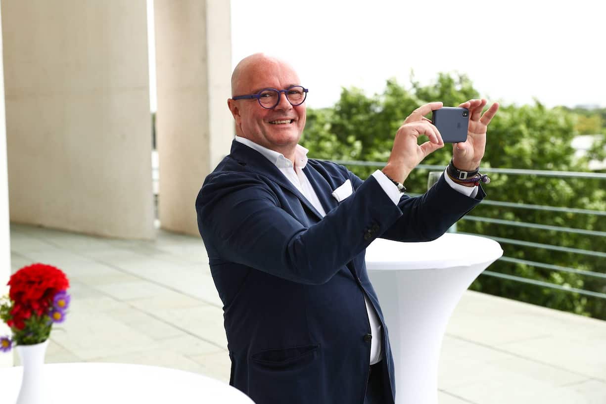 BERLIN, GERMANY - JULY 06:  Andre Maeder attends the Fashion Council Germany reception at Bundeskanzleramt on July 6, 2018 in Berlin, Germany.  (Photo by Brian Dowling/Getty Images for Fashion Council Germany)