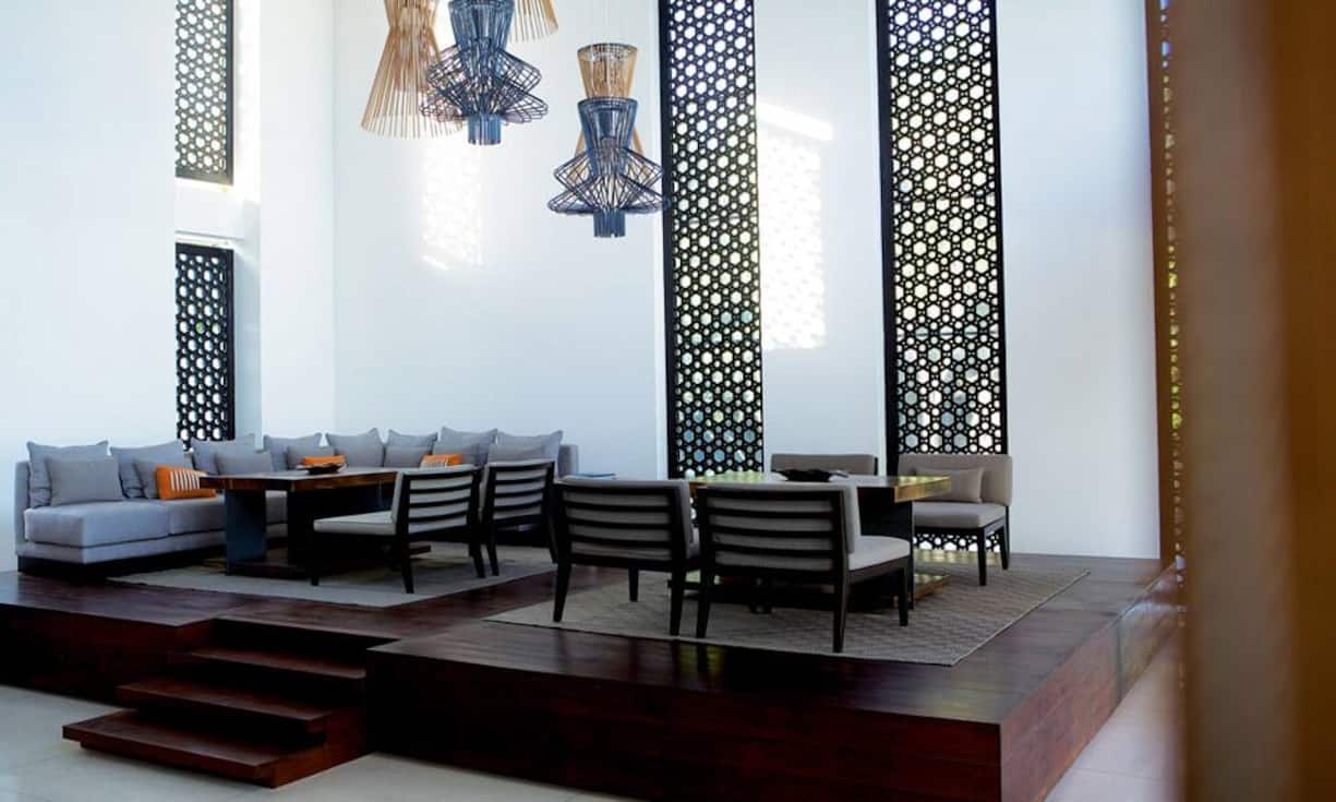 Der Essens- Loungebereich.