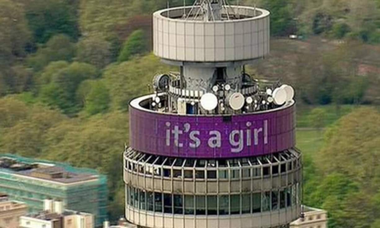 ...ebenso wie der BT Tower im Stadtzentrum...Twitter