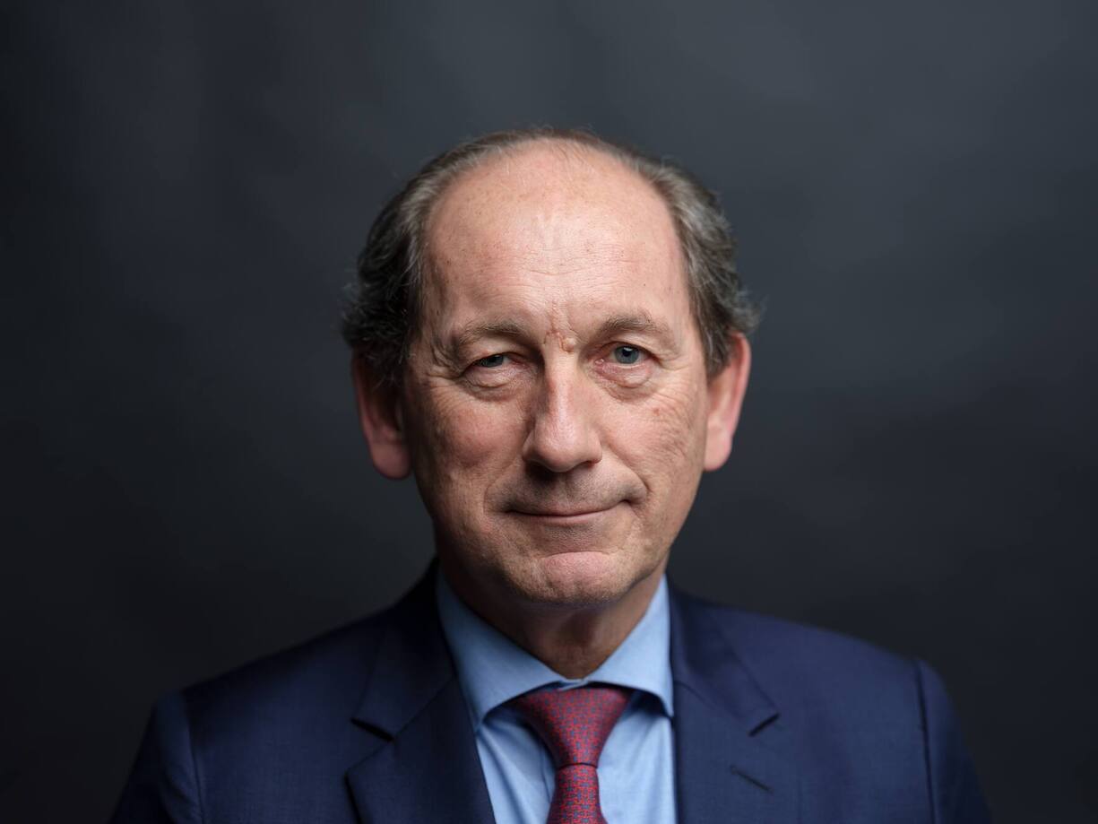 Paul Bulcke, chairman of Nestle SA, poses for a photograph following a Bloomberg Television interview in London, U.K., on Tuesday, Dec. 18, 2018. BulckeÊsignaled he'd consider a complete sale of the company's dermatology unit amid efforts to focus on its core food businesses. Photographer: Simon Dawson/Bloomberg via Getty Images