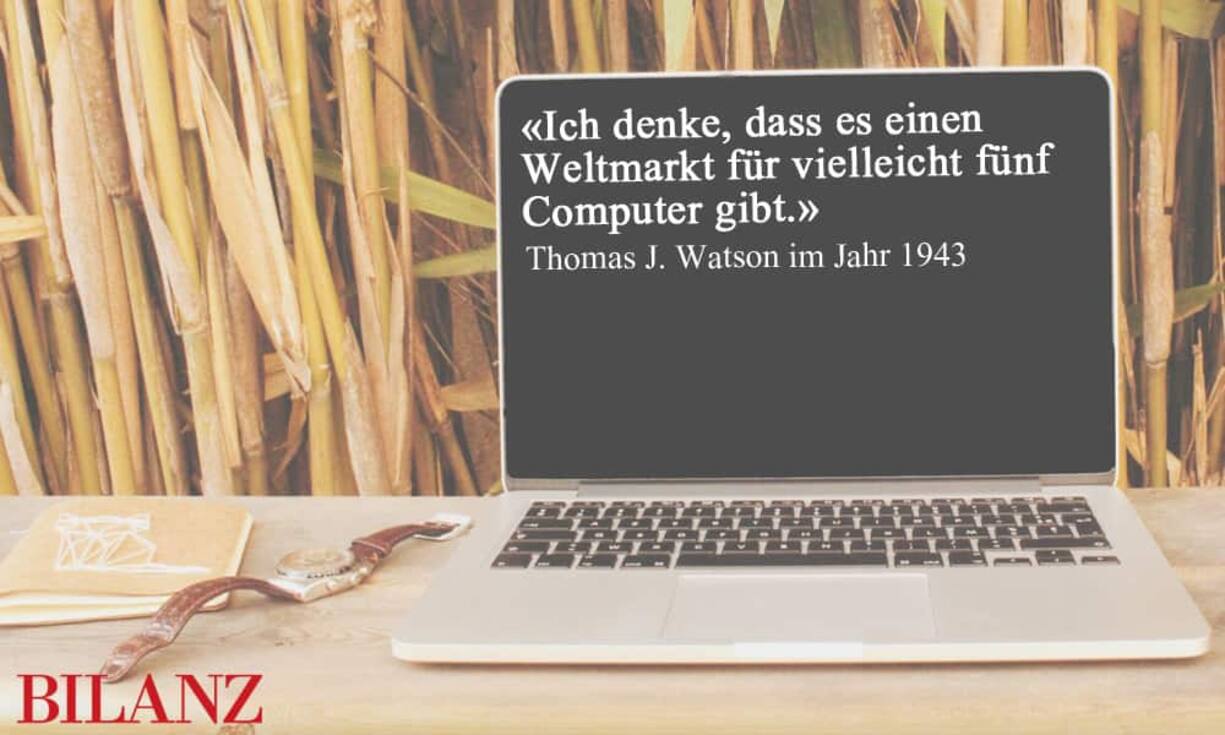 Die digitalen Revolutionäre kann man sich heute kaum mehr wegdenken. Umso absurder scheinen solche Prognosen des ehemaligen Präsidents von IBM. Allein IBM beschäftigt weltweit rund 400'000 Mitarbeiter - diese werden wohl kaum auf einen Computer verzichten können. Pexels