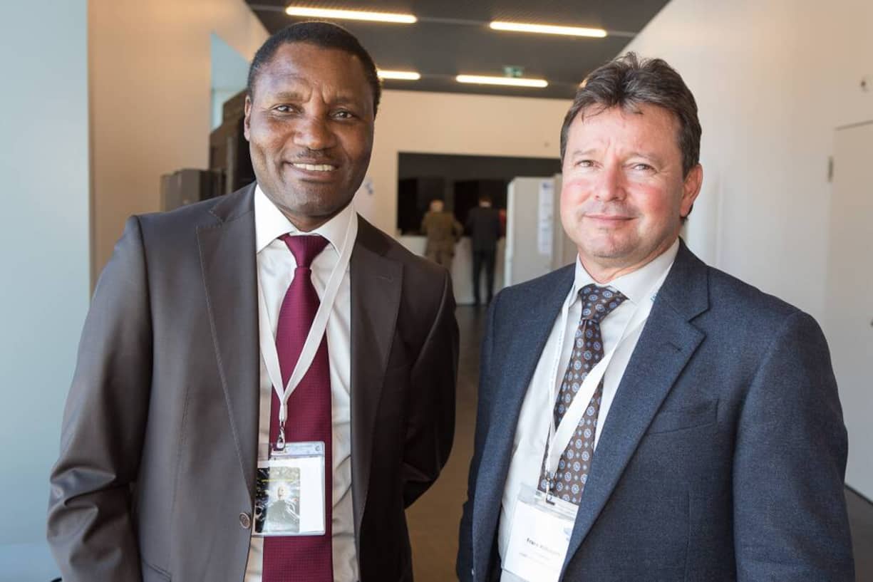 Thulani Nzima, CEO, South African Tourism; Frank Kilbourn, Chairperson, South African Tourism