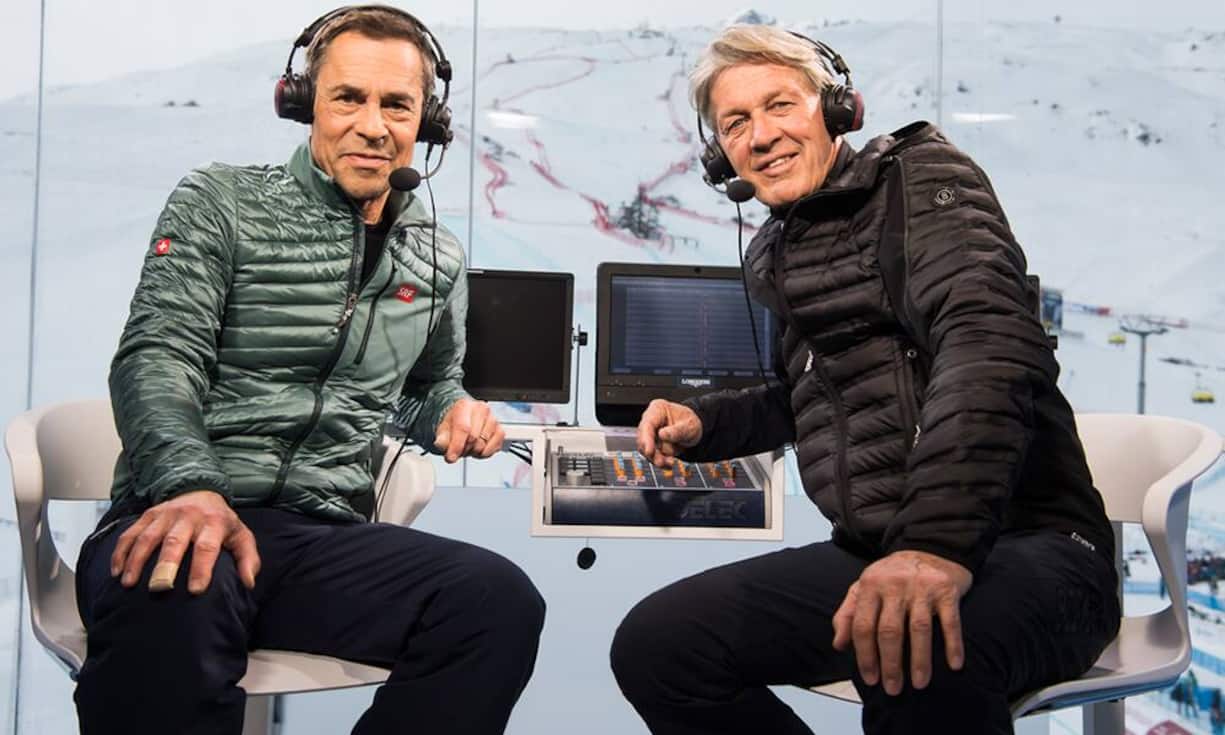 Mit der WM endet auch die langjährige Zusammenarbeit des Moderatorengespanns Matthias Hüppi und Bernhard Russi im Schweizer Fernsehen.