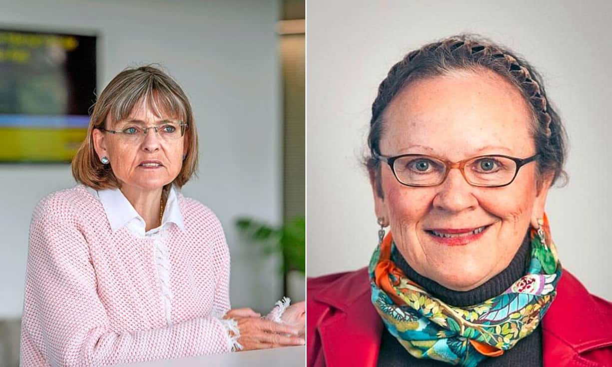 Françoise Bruderer (l.) und Monika Roth