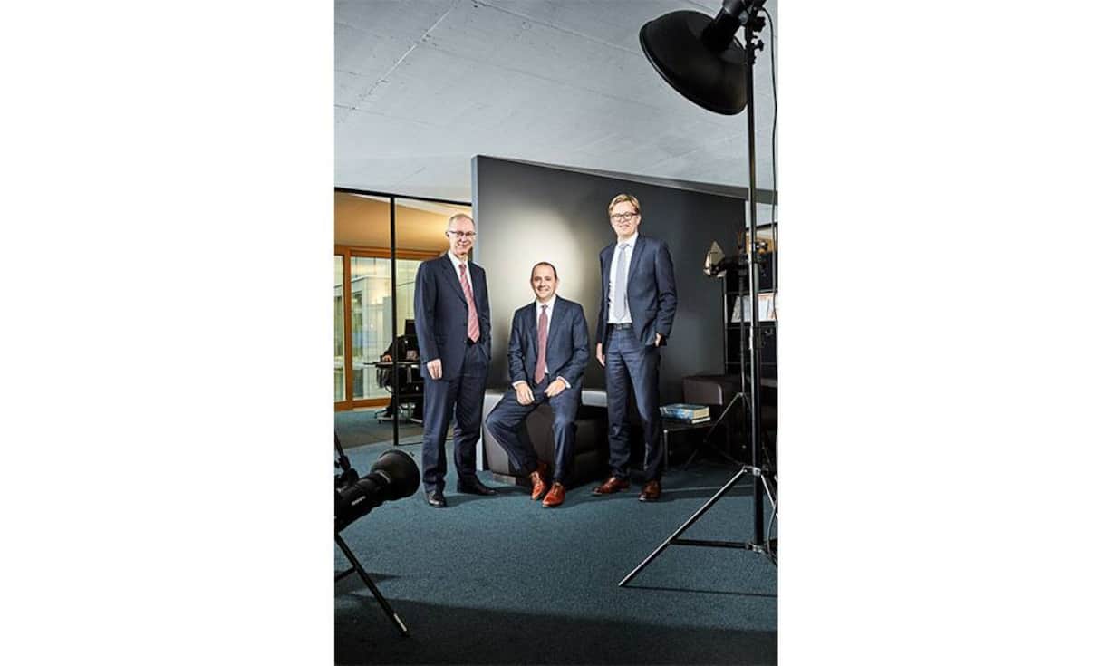 Lakefield Partners: Matthias Hug, Vinicio Marsiaj und Bruno Verstraete (v.l.)