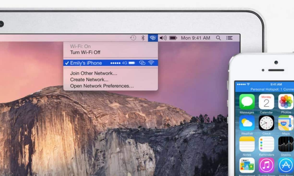 Neu wird auch ein «Instant Hotspot» erstellt wenn sein eigener Mac in der Nähe des iPhone ist.Bilder: Handelszeitung.ch / Apple