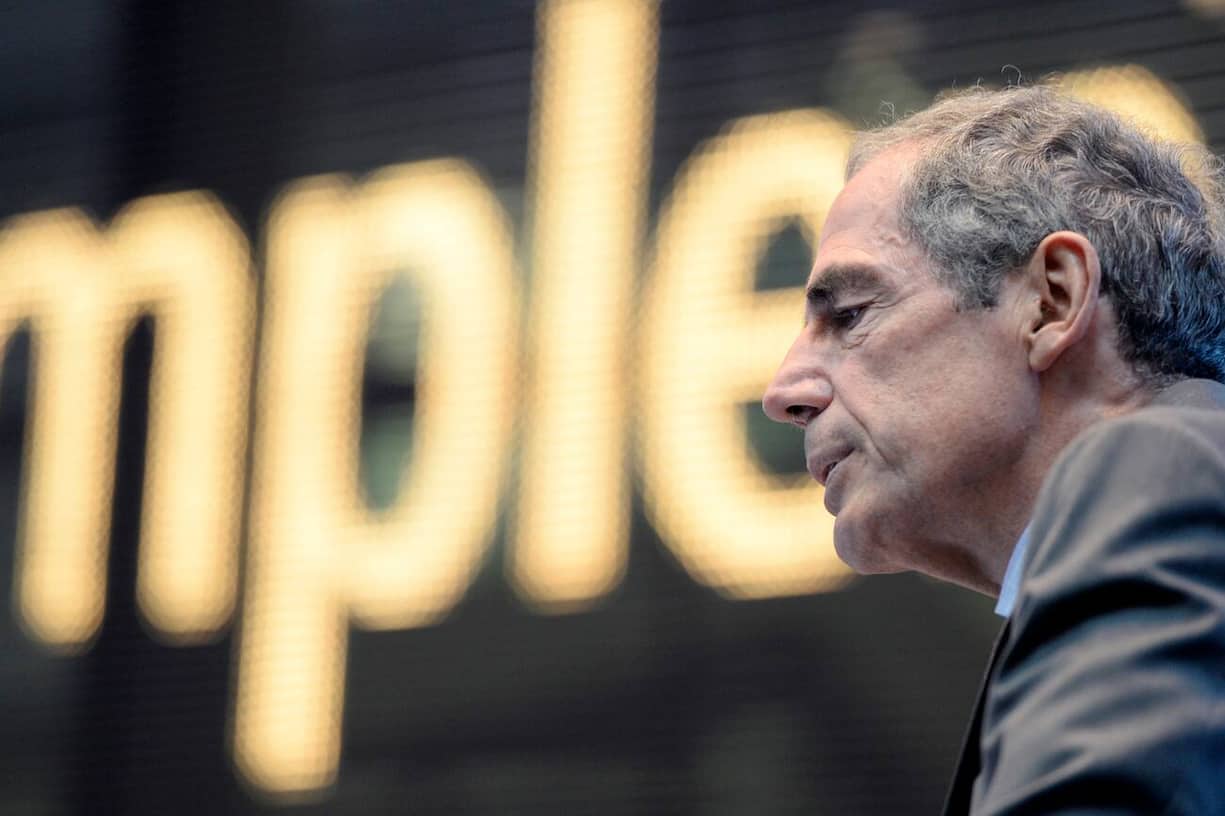 Anton Affentranger an einer Medienkonferenz in Zuerich