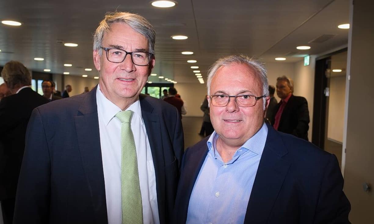 Urs Schwaller, VRP, Die Post;
Beat Zaugg, CEO, Scott Sports