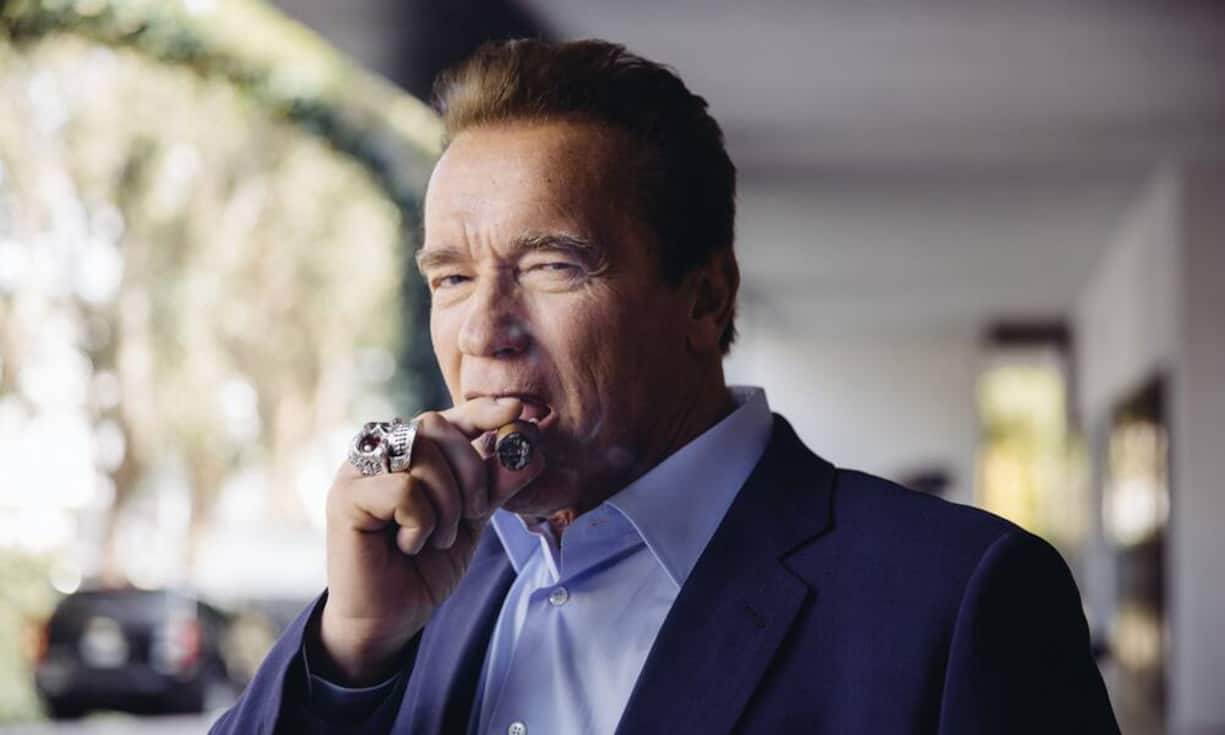 Den Schauspieler und früheren kalifornischen Gouverneur Arnold Schwarzenegger bezeichnete er als «einsilbigen österreichischen Cyborg».