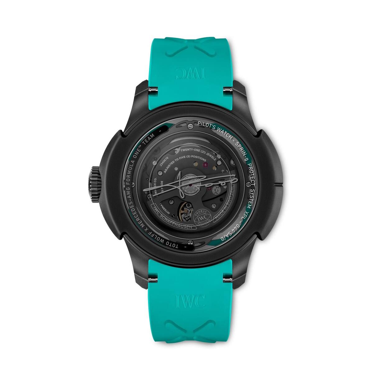 Toto Wolff Wearing the Big Pilotâs Watch Shock Absorber XPL Toto Wolff x Mercedes-AMG PETRONAS Formula Oneâ¢ Team (Ref. IW356201)