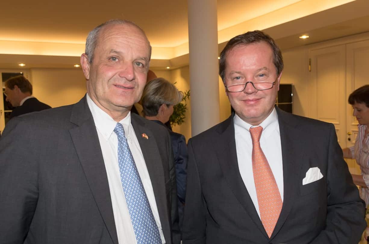 Martin Naville, CEO AMCHAM; Michael R. Rohrer, Executive Director, COO J.P. Morgan Frankfurt a/M