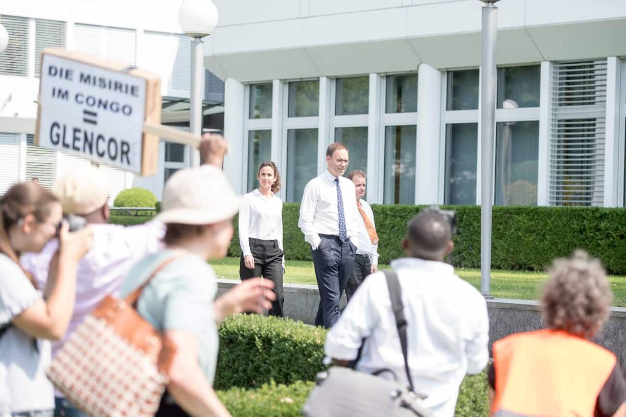 Proteste bei Glencore