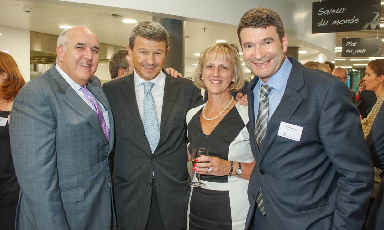 David Shipman, Firmenich SA; Patrick Firmenich; Helen Wyatt, Firmenich SA; Dominique Graz, CEO, Firmenich SA