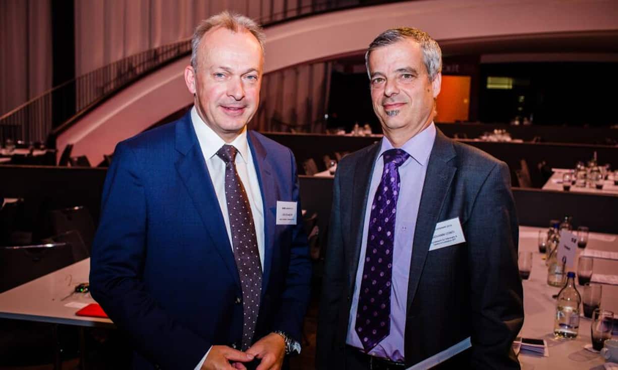 Urs Schaeppi, Asut-Vorstand / CEO der Swisscom AG und Giovanni Conti, Bundesamt für Informatik & Telekommunikation BIT