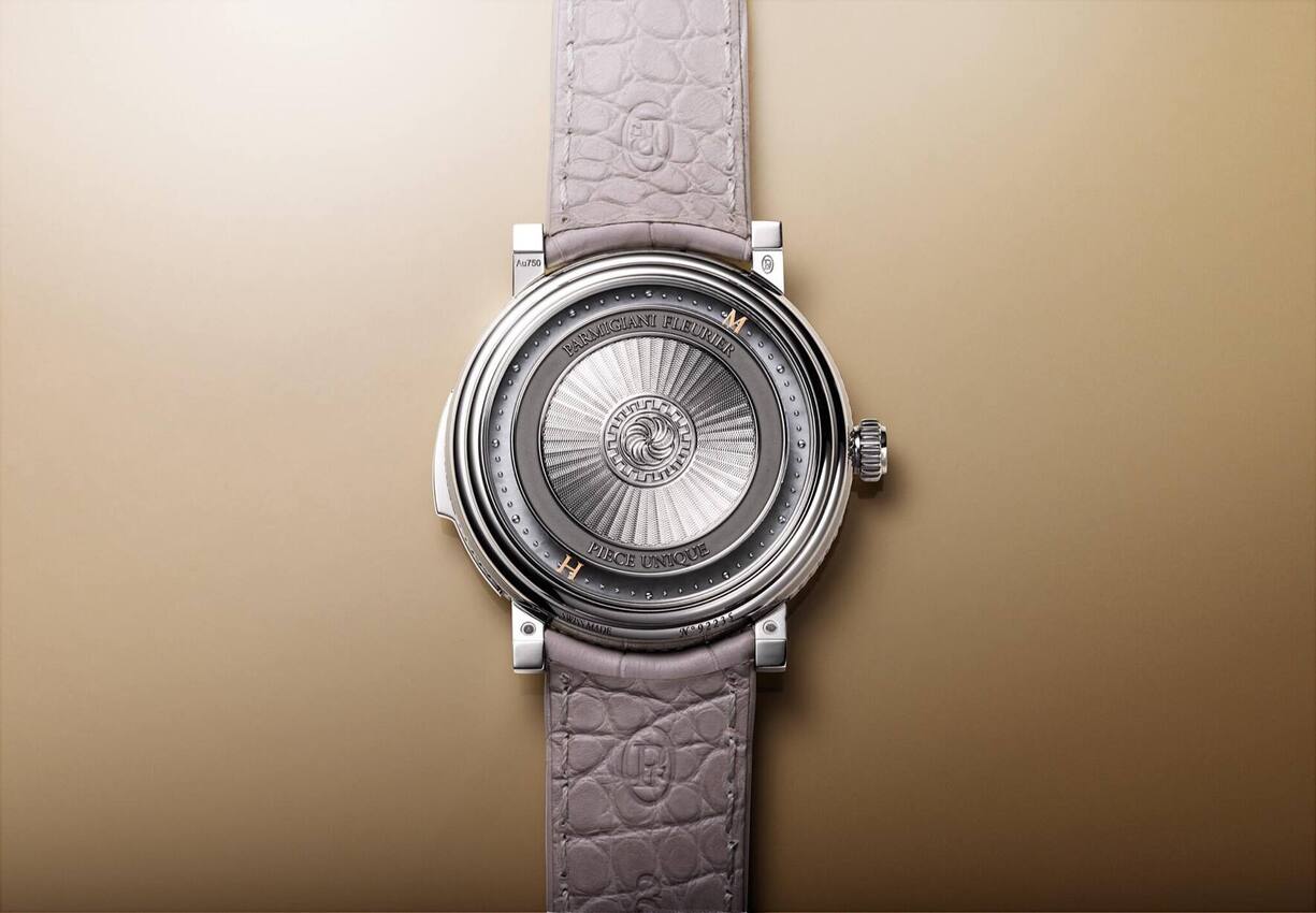 Die Rückseite der Uhr.