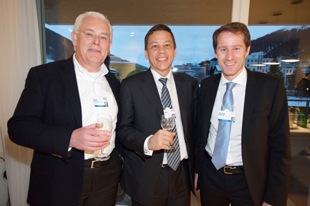 Heinz Haller, CEO, Dow Chemical Group; Alexandre Zeller, President, SIX Group; Thomas Aeschi, SVP-Nationalrat