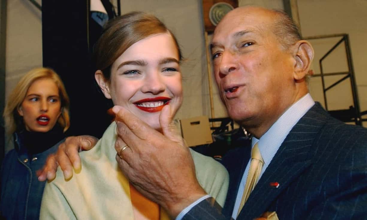 Oscar de la Renta mit Model Natalia Vodonova. Seine Show gehörten jeweils zu den Höhepunkten der New York Fashion Week.