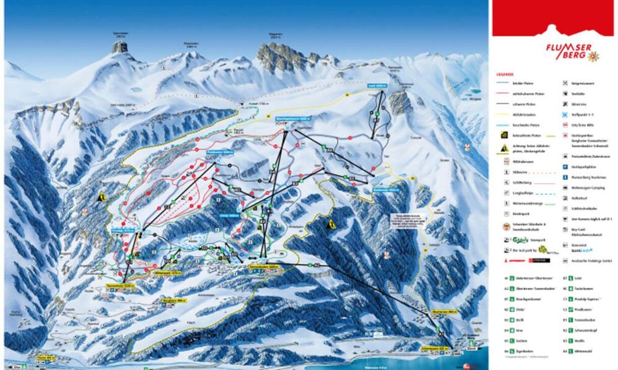 Klein, aber fein heisst es im Skigebiet Flumserberg – und die Rechnung ist simpel: Pro Kilometer (65 total) kostet dort die Tageskarte (62 Franken) rund einen Franken.