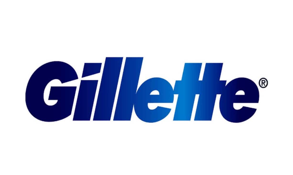 Geschliffene Klingen sind auch im Logo des Rasierklingenherstellers zu finden, und zwar im abgeschrägten Buchstaben «G» und im geschliffenen i-Punkt.