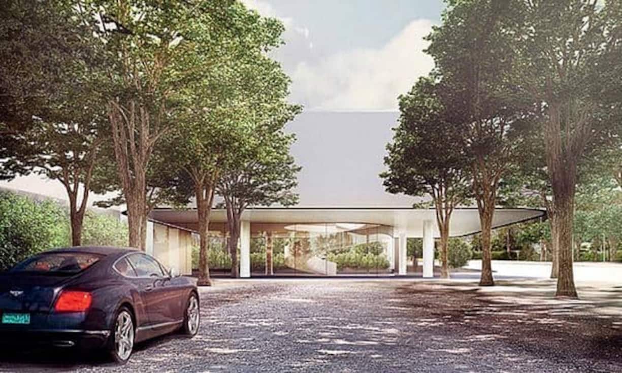 ... präsent. Selbst die Parkgarage wird...Illustration: Foster + Partners