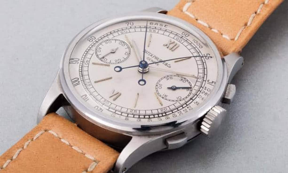 Armbanduhr von Patek Philippe (Referenznummer 1436) aus dem Jahr 1945, verkauft in Genf für 3,33 Millionen Dollar.
