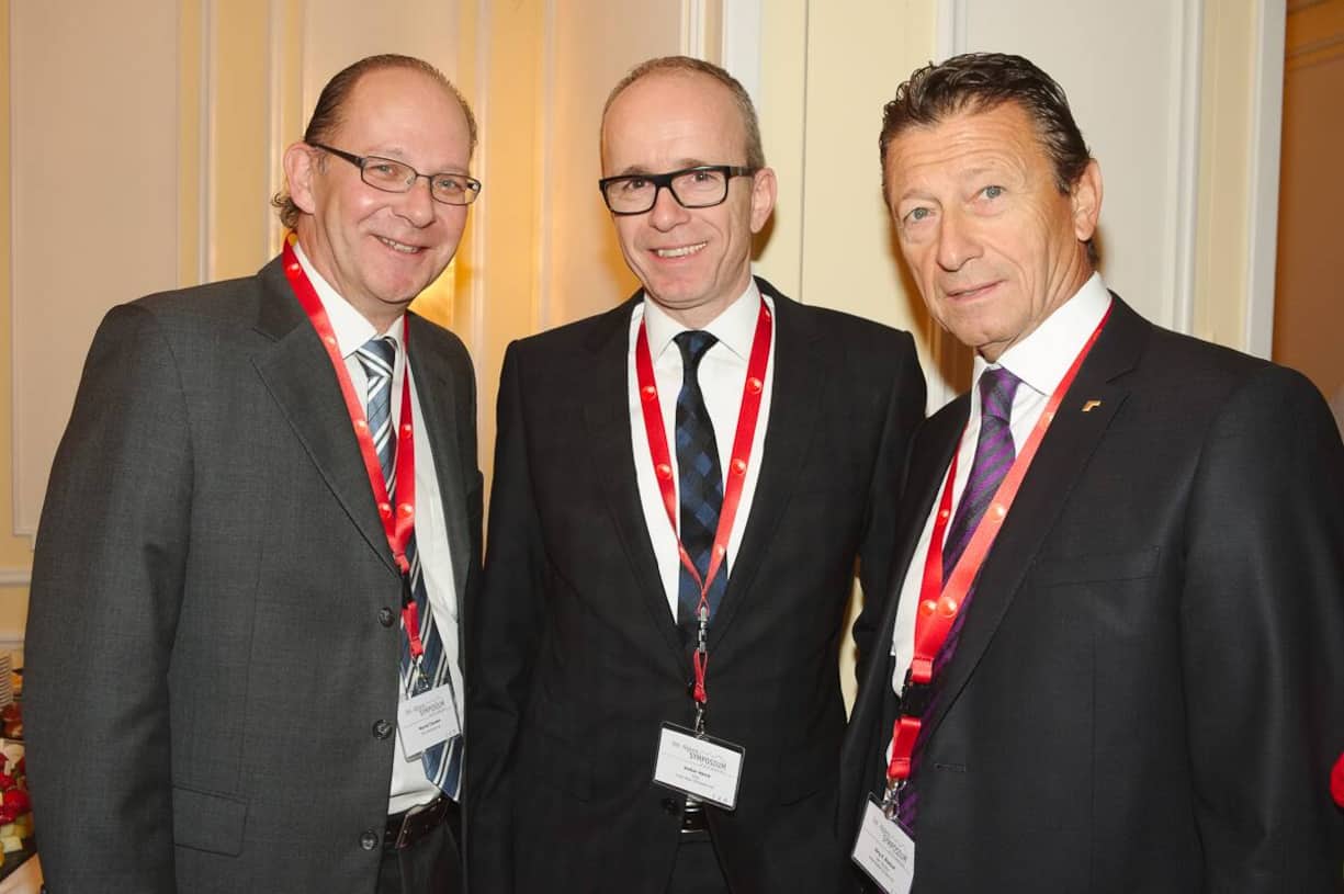 Marcel Clausen, CSS Versicherung; Volker Herre, CEO, Hugo Boss (Schweiz) AG; Jürg A. Bischof, VR-Del. & CEO Rheinmetall Schweiz AG