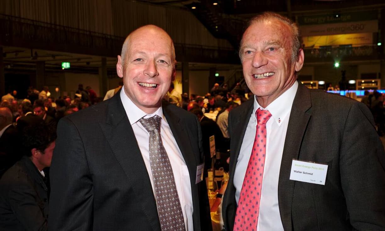 Anton Gunzinger, Unternehmer;
Walter Schmid, Initiant der Umweltarena