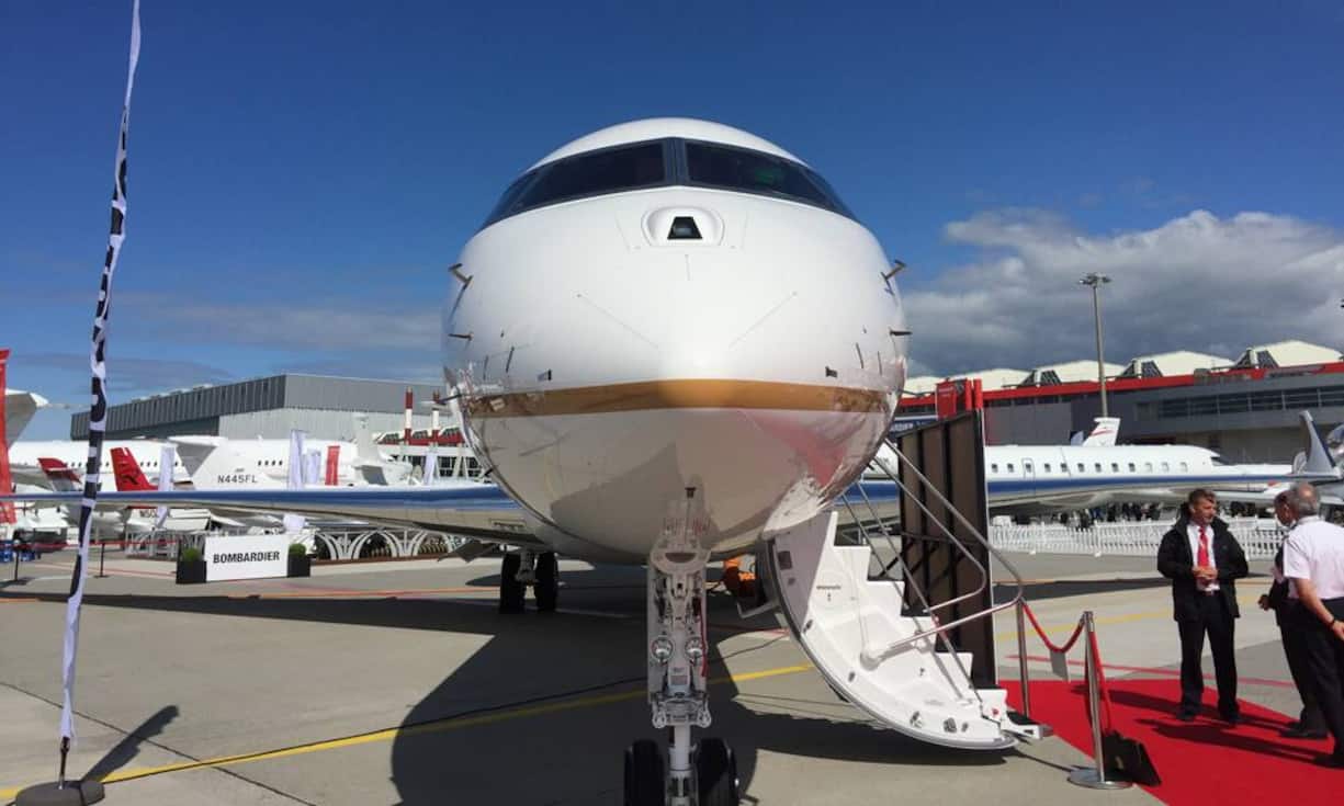 Die Global 6000 von Bombardier...