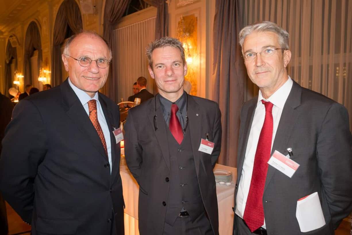 Rudolf Dietrich, Oberzolldirektion; Franz Saladin, Handelskammer beider Basel; Rafael Corazza, WEKO