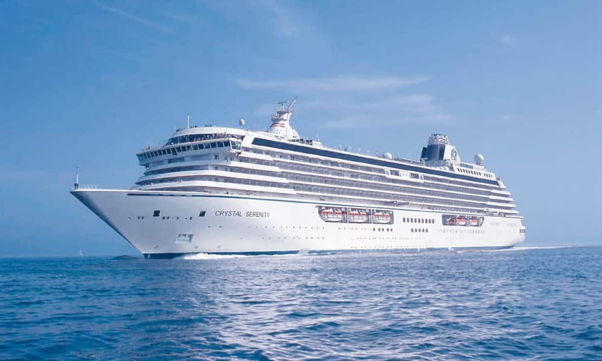 «Crystal Serenity» aus dem Hause Crystal Cruises in Los Angeles kann 1090 Personen an Board bewirtschaften und ist seit 2003 im Einsatz.