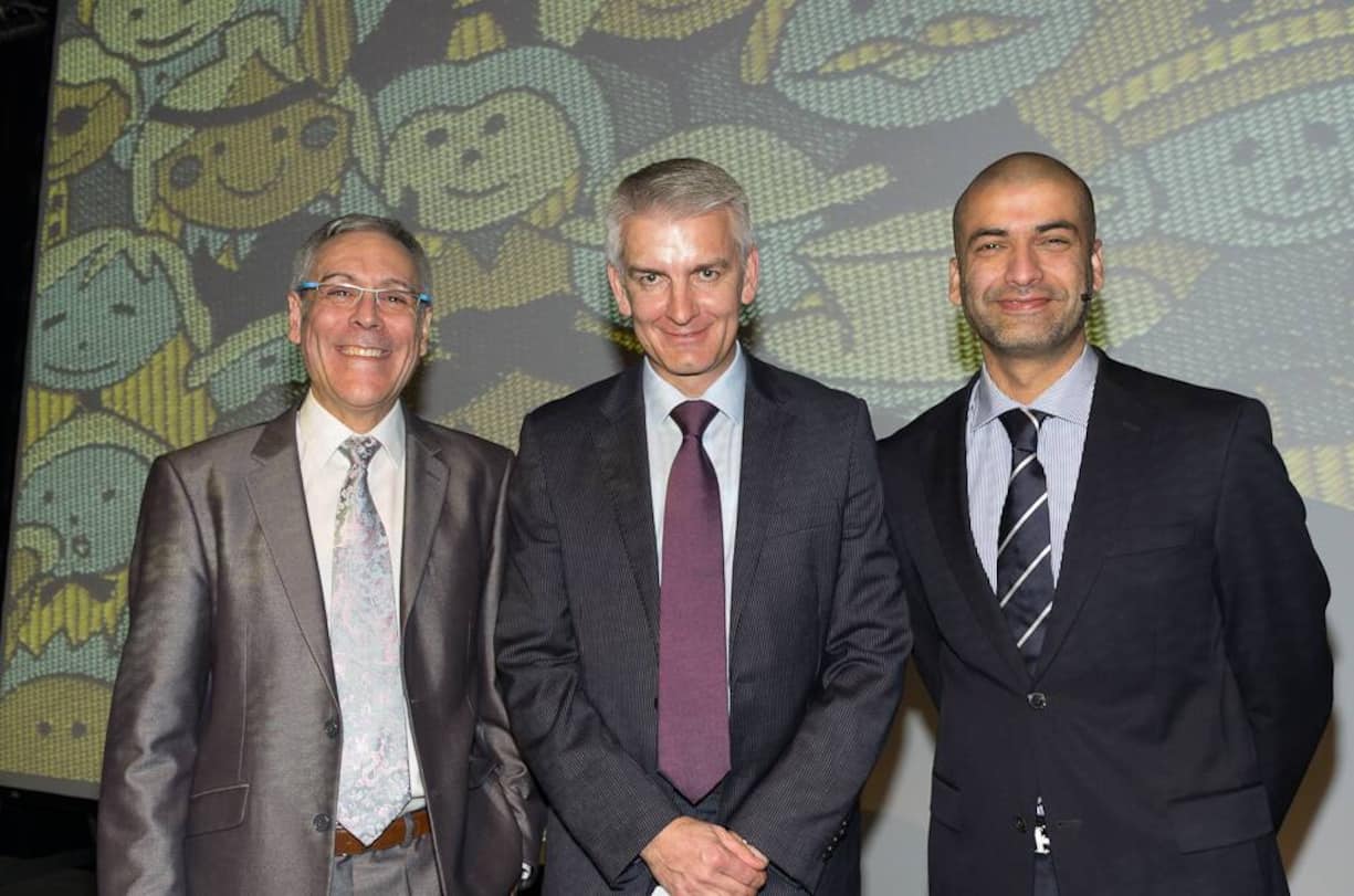 Lluis Martinez-Ribez, ESADE; Thomas Rudolph, Direktor Forschungszentrum für Handelsmanagement; Nikhil Nathwani, Regional Head of Retail Europe, Desigual