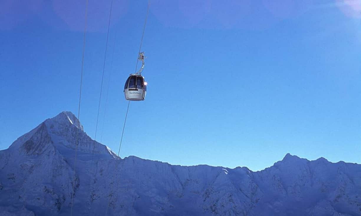 Die Längste: Der Gandegg ist der längste Schlepplift der Welt und befindet sich ebenfalls in der Schweiz. In einer Fahrt von 15 Minuten führt er 3‘899 Metern weit vom Trockenen Steg bis zur Talstation des Skilifts Testa.   Keystone