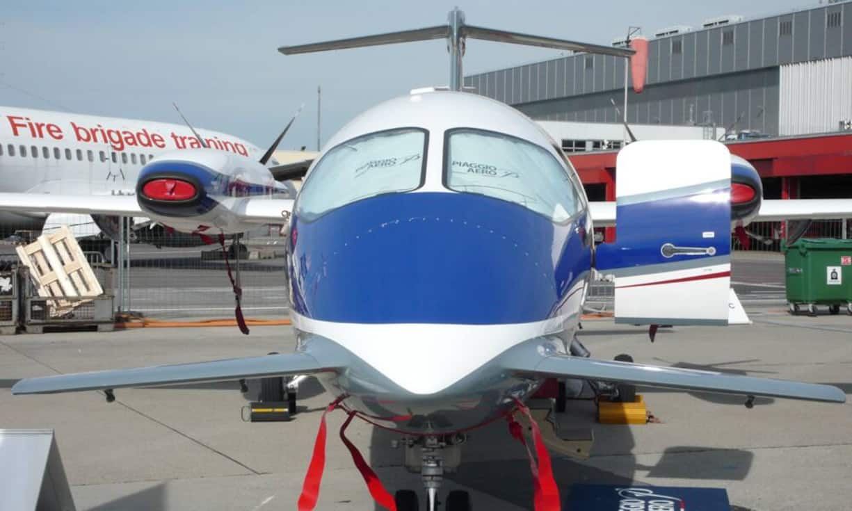 Piaggio ist sonst eher für seine Motorroller bekannt, was auch am Flugzeug-Design zu sehen ist.