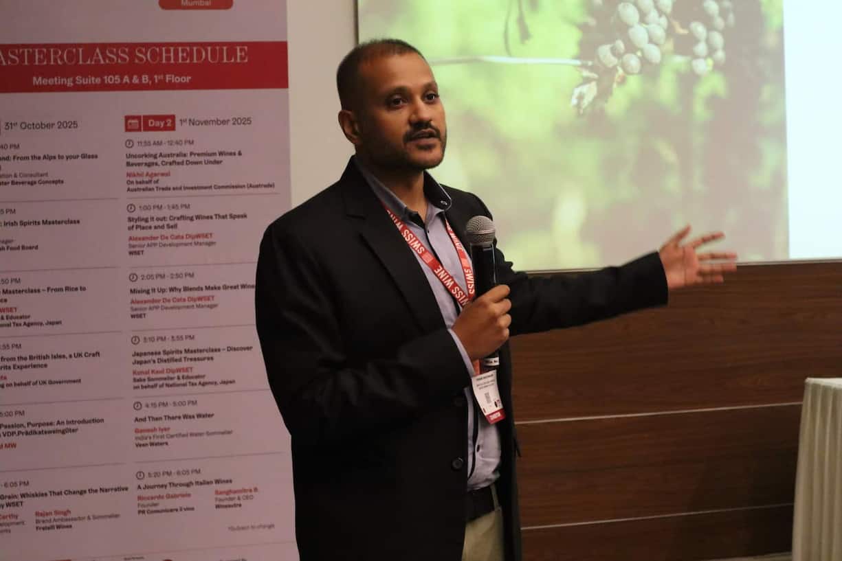 Vikram Bhatnagar steht hinter dem Swiss-Wine-goes-to-India-Projekt.