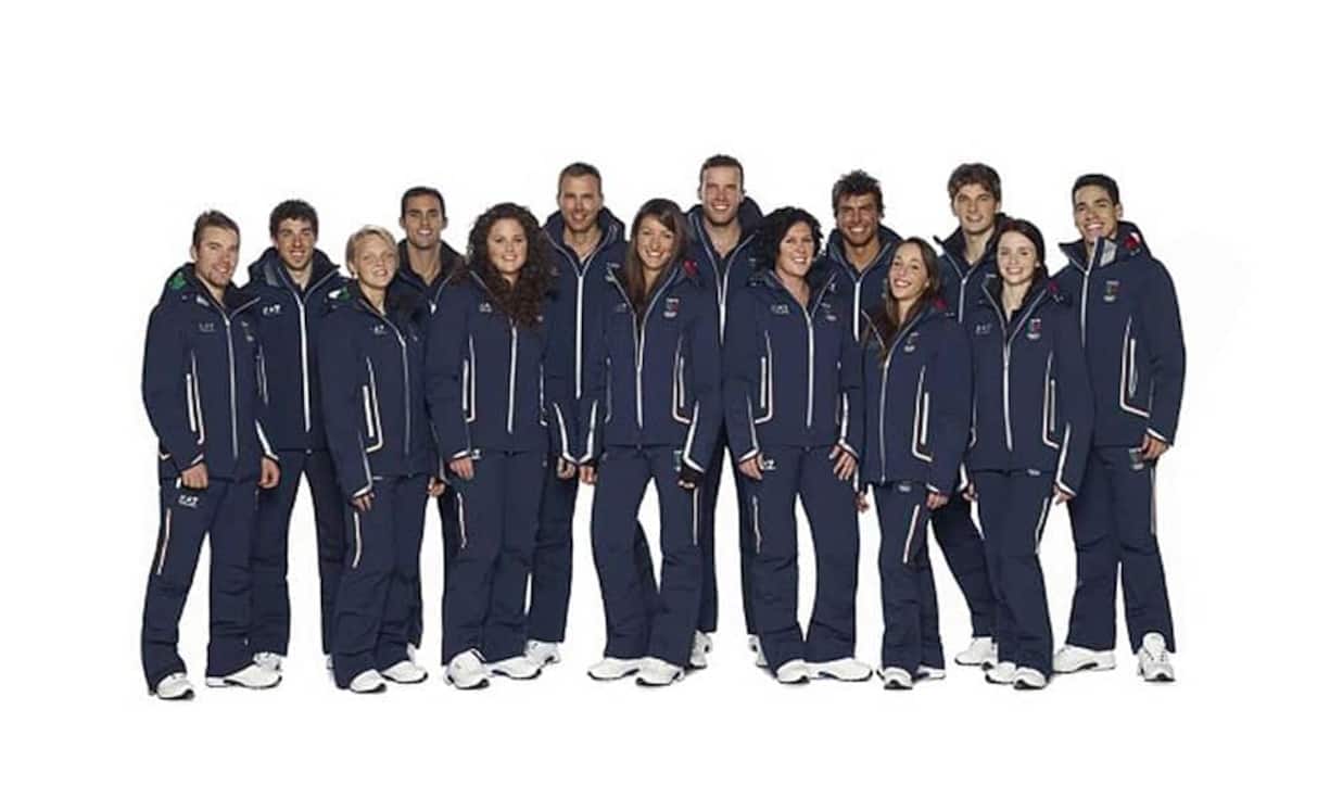 Wer denn sonst statt Armani kleidet die Italiener ein. Für einen Stardesigner kommt das Ganze dann aber doch etwas dröge daher. (Bild: Armani)