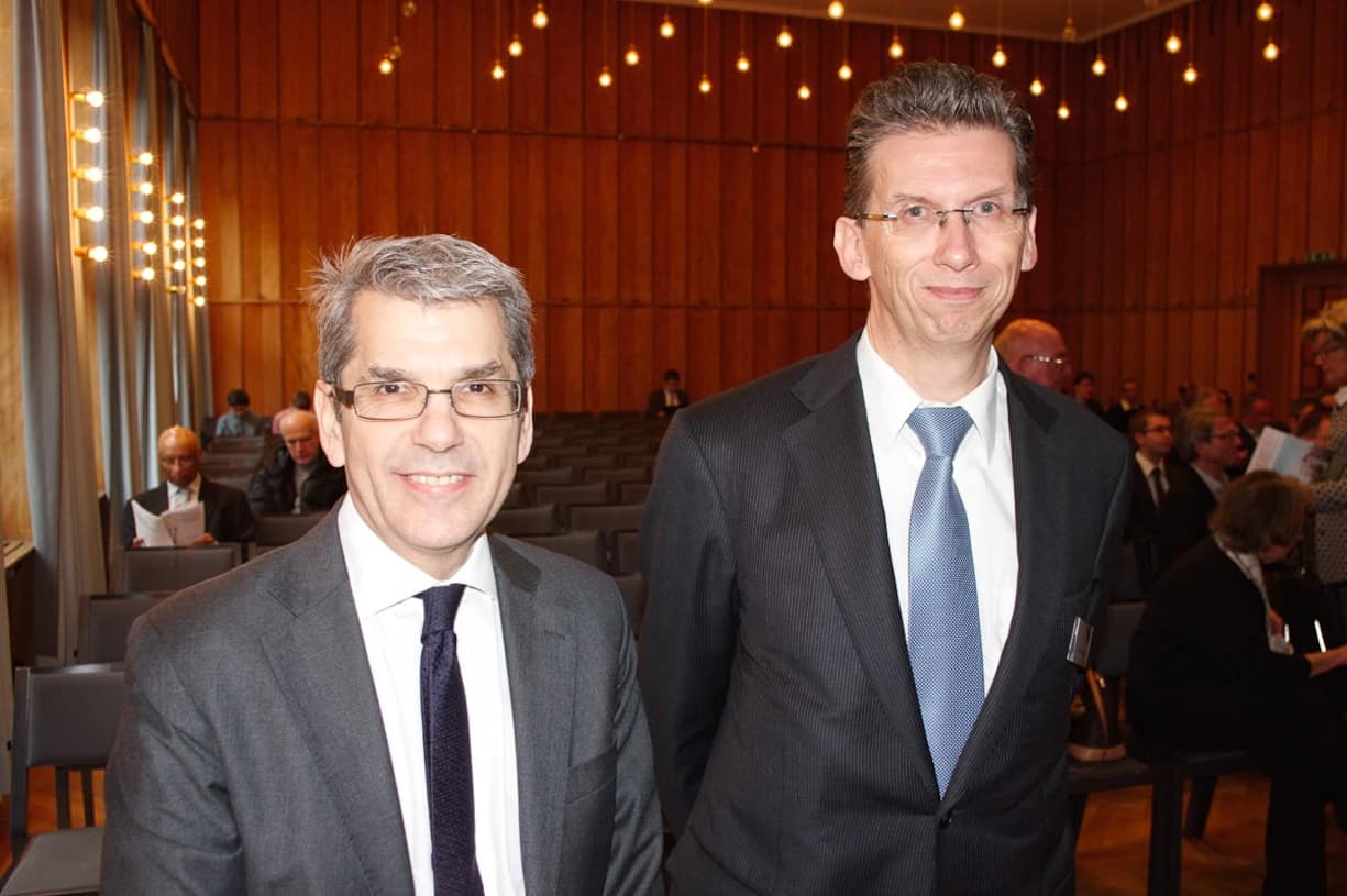 Alan Ayres, Emerging Markets Equities Specialist, Schroders London; Gregor Johner, Mitveranstalter der Fonds '14