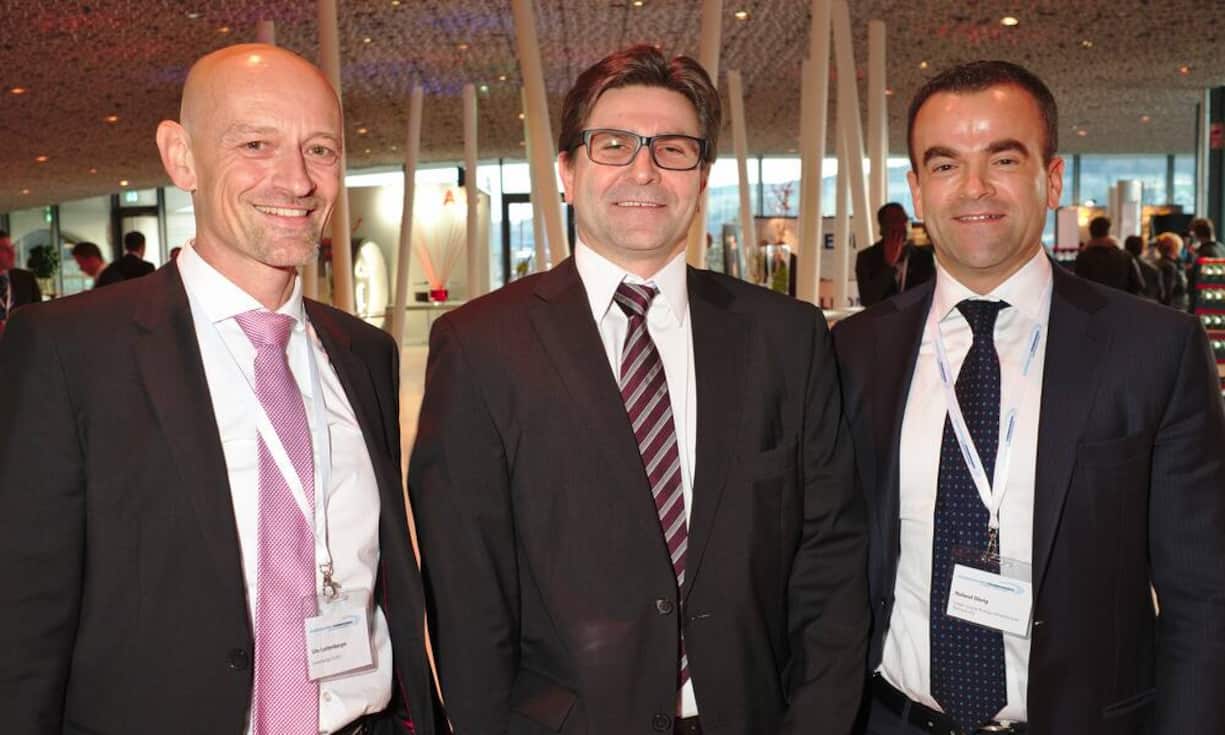 Urs Lustenberger, Inhaber, enerchange gmbh;
Yves Zumwald, CEO a.i., swissgrid Ltd.;
Roland Dörig, Managing Partner, Credit Suisse Energy Infrastructure Partners AG
Bilder:Markus Senn