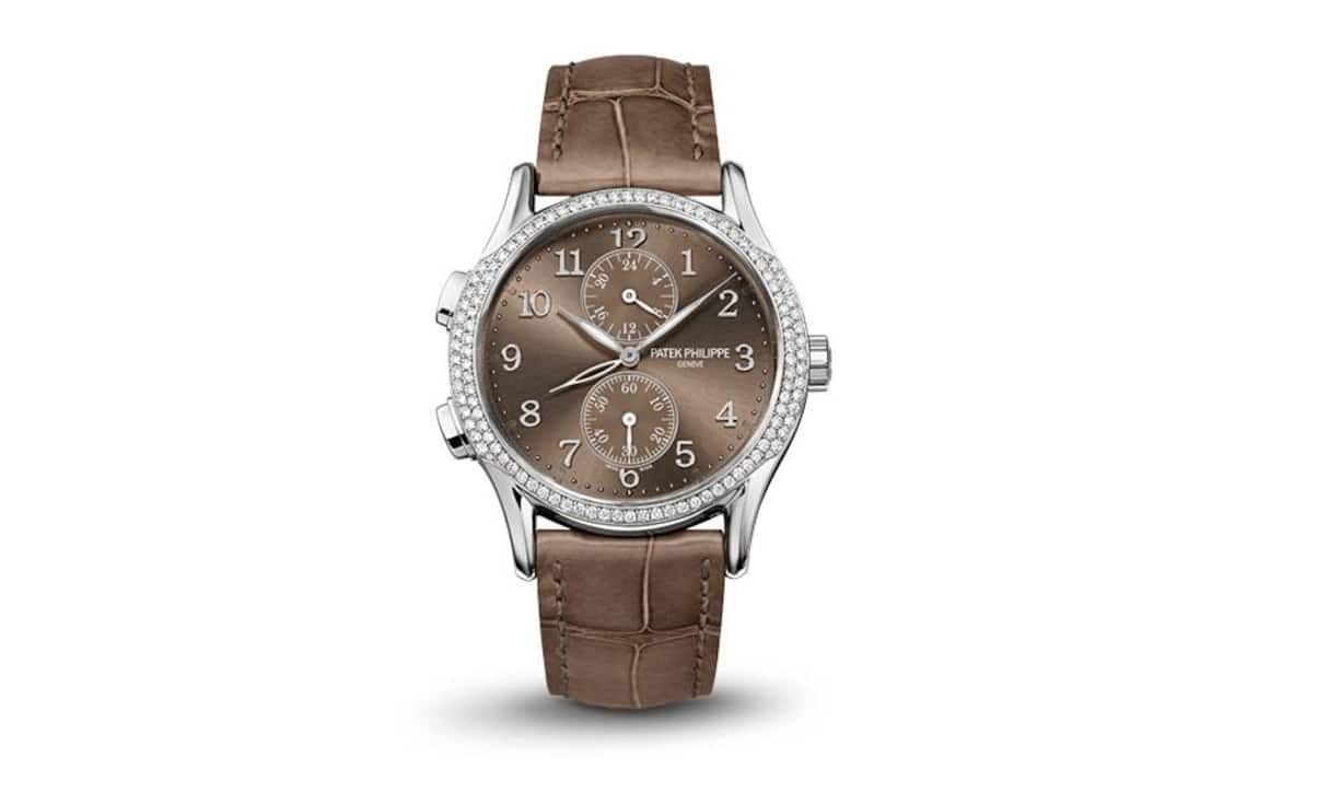 Reisezeit: Patek Philippe hat für alle Erfordernisse eine uhrmacherische Lösung. Noch dazu auf höchsten technischen Niveau. Die Calatrava Travel Time geizt aber auch nicht mit äusseren Werten, wie 112 Diamanten signalisieren. Noch nie war die Zeit auf der Reise so schön. Patek Philippe Calatrava Travel Time, 36'400 Franken (in Weissgold).