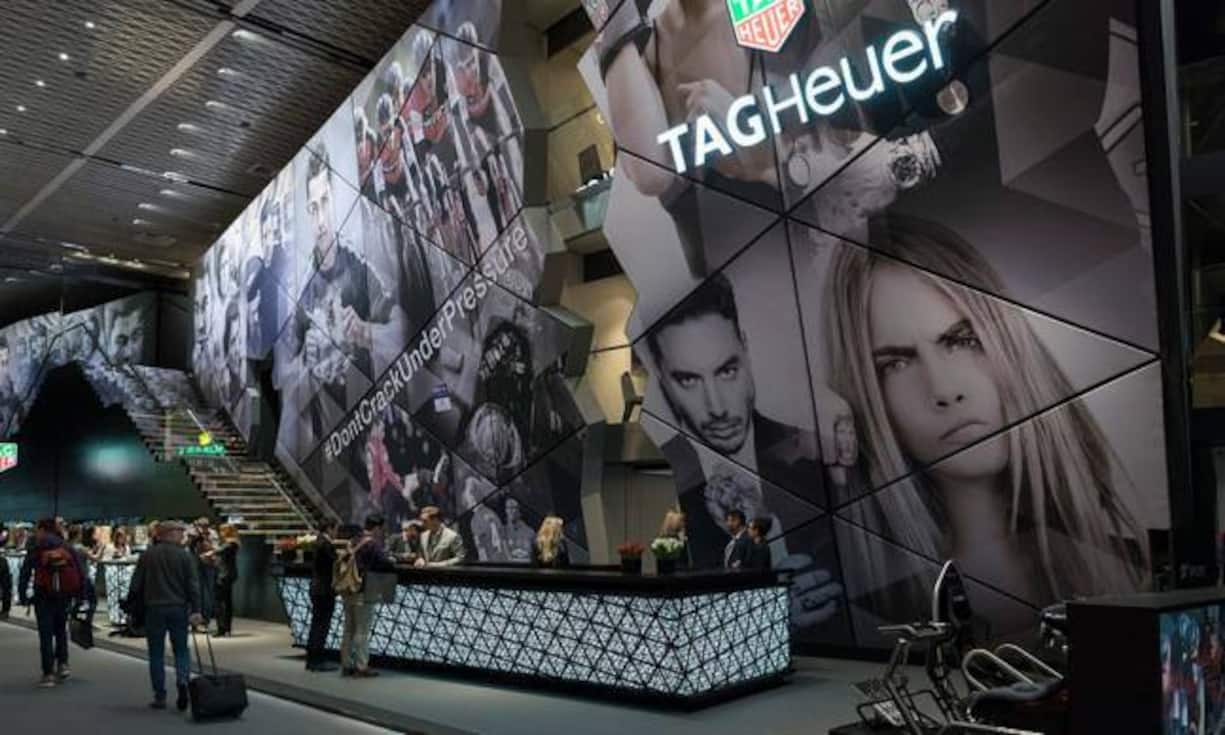 Der diesjährige TAG-Heuer-Stand.