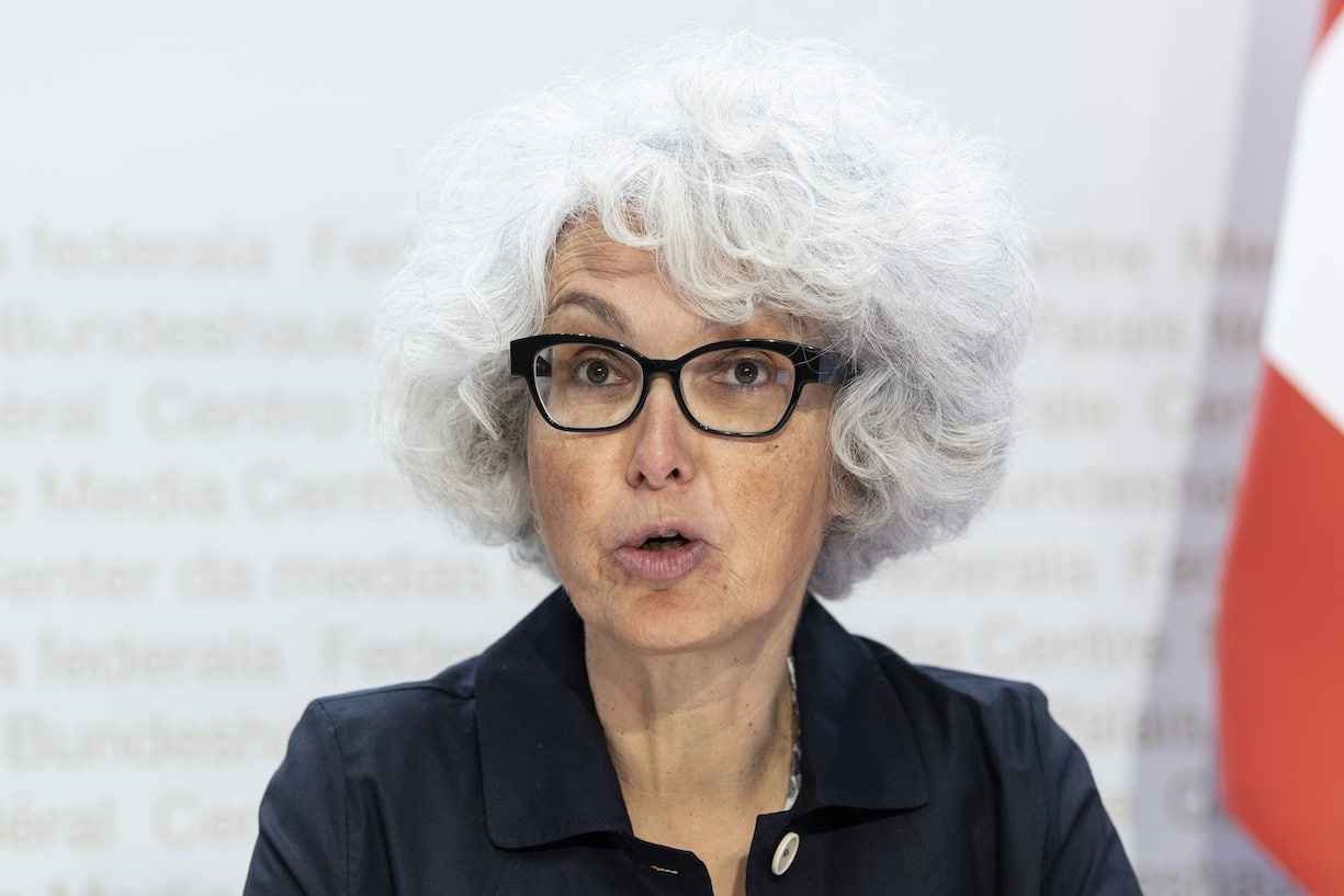 Katrin Schneeberger, neue Direktorin des Bundesamts fuer Umwelt (BAFU), stellt sich den Medien vor, am Donnerstag, 28. Mai 2020, in Bern. (KEYSTONE/Peter Schneider)
