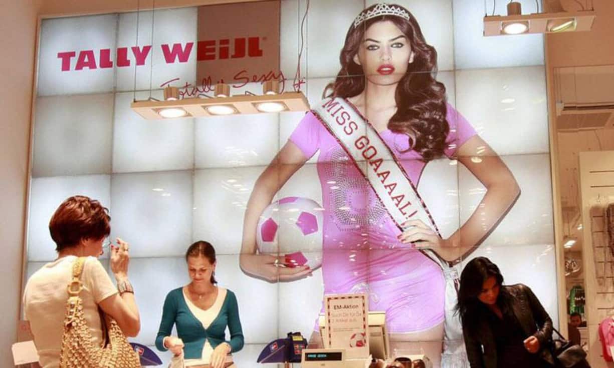 Punktgleich auf Platz 8 stehen Tally Weijl …