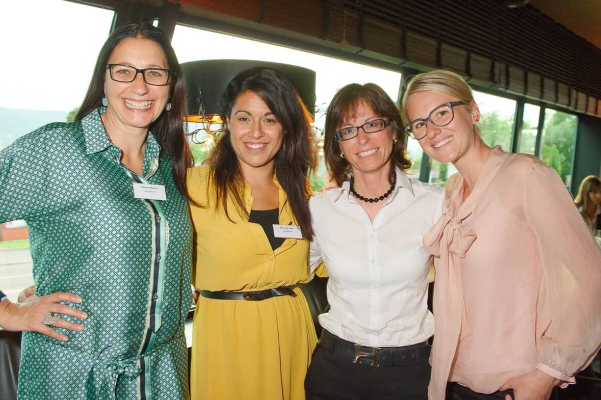 Claudia Marson, Paul Mitchell; Severine Isaac, Paul Mitchell; Monika Schreiner, LGT Group Foundation; Annabelle Reichen, Swiss International Air Lines Ltd.