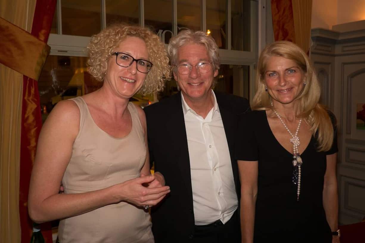 Karin Müller, Programmleiterin Radio 24; Richard Gere; Ramona Wolle