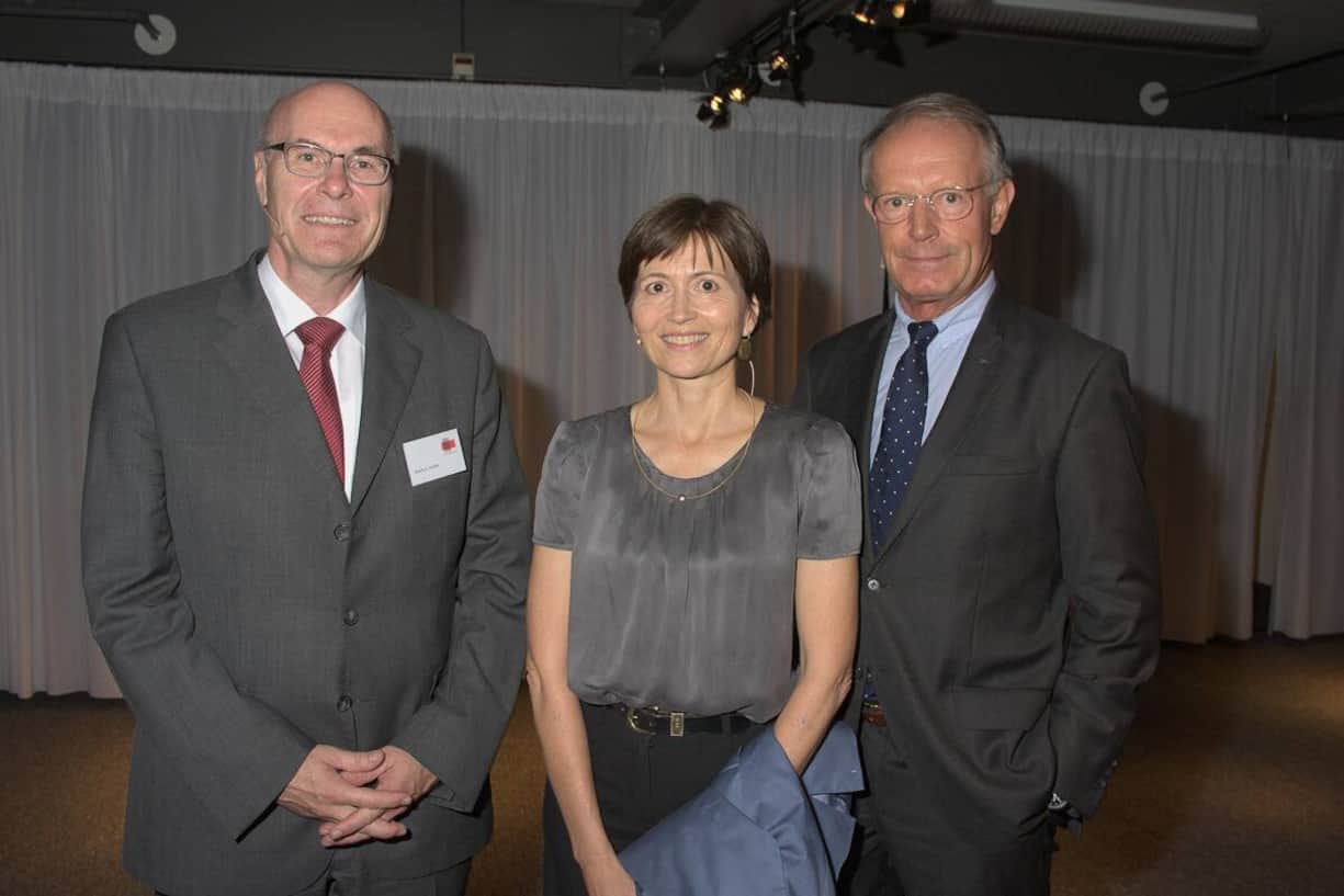 Markus Hutter, Geschäftsführer, Hutter Dynamics AG; Regula Rytz, Nationalrätin, Co-Präsidentin Grüne; Thomas E. Kern, CEO, Flughafen Zürich AG